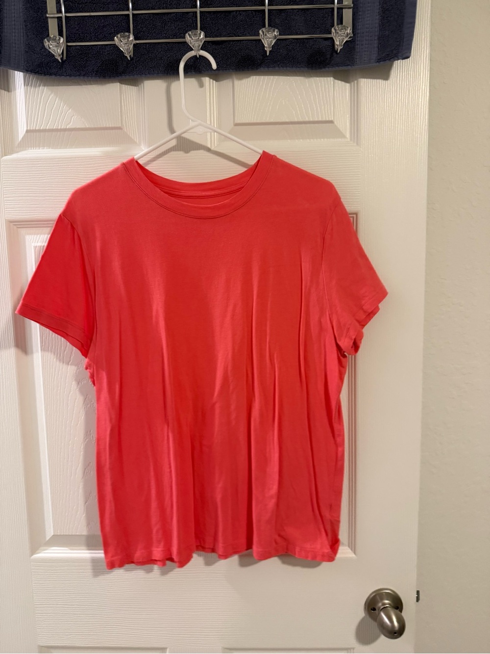 a new day Coral-Red Crewneck Short Sleeve Tee